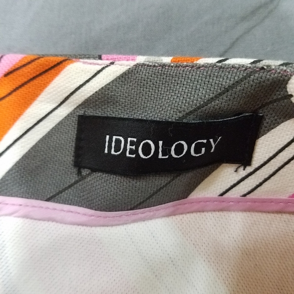 Ideology skirt pink orange retro flowers size 2 - Picture 9 of 11